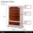 Cortina Traditional 6-Drawer Wood Chest - Honey Walnut