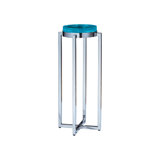 Signature Designs Glass Tray Top Cross Legs End Table
