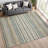 Machine Washable Indoor/Outdoor Chantille ACN2823 Stripes Rug-686625699-686625700