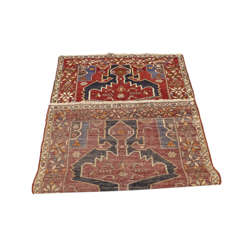 Tapis unique tribal rouge 4 x 6 Talee
