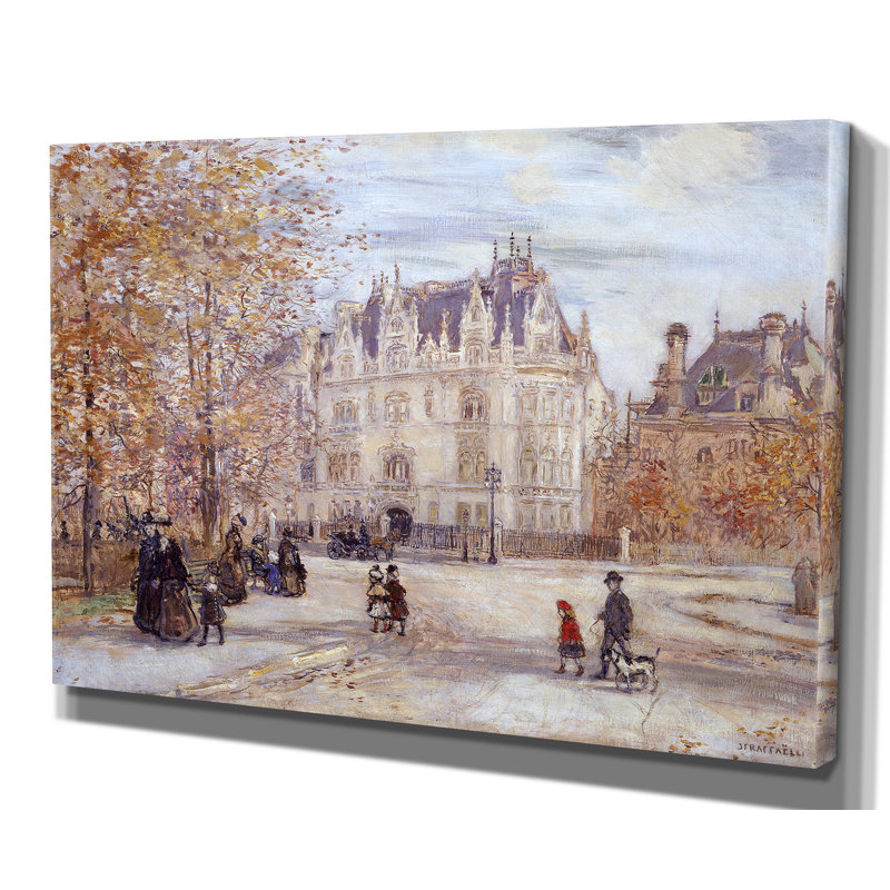 « the fletcher mansion » par raffaëlli, reproduction d’art encadrée, H 24 po x l 36 po x P 1,5 po