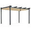 10 pi. L 13 pi. Pergola en aluminium avec auvent-86414077