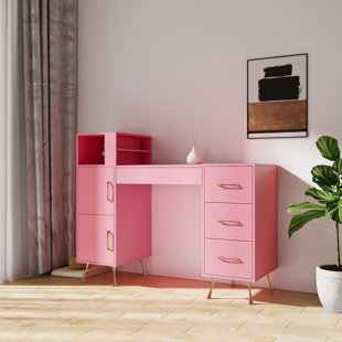 Table d'artisanat rose