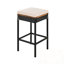 Ensemble de table d'extérieur 5 pièces avec 4 tabourets avec coussins et tables