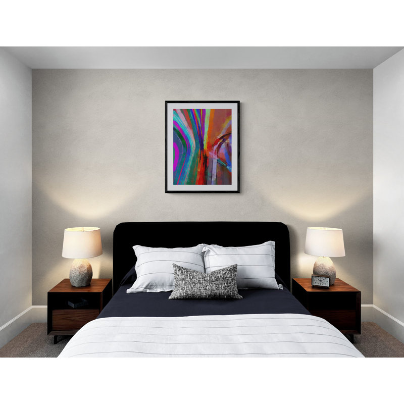Vertical V Print by Angel Estevez, Black Framed Paper, 31.25" H x 25.25" W