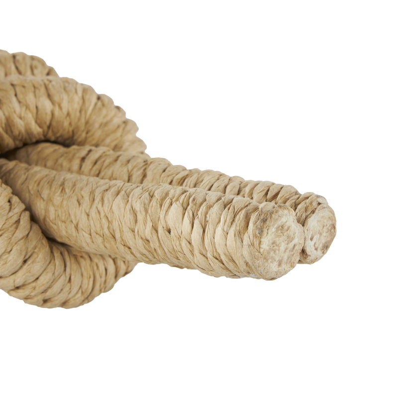 Ensemble de sculptures décoratives brun en papier tissé Toscani