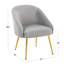 Chaise avec accoudoirs en velours Sutton-1001593177