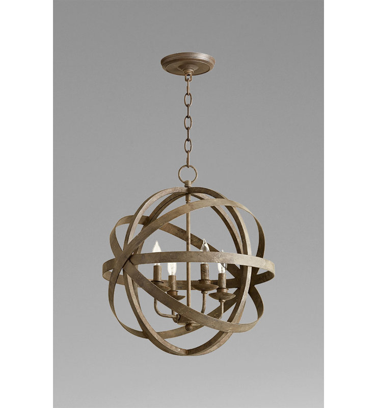 Gladwin 4 - Light Dimmable Globe Chandelier