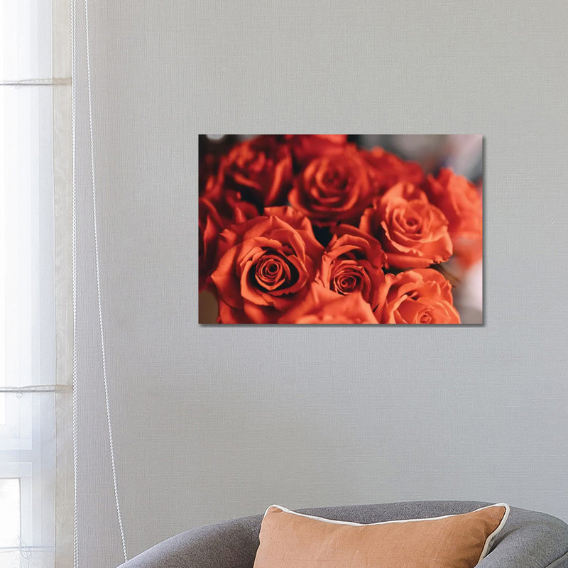 Orange Roses by Chelsea Victoria - Wrapped Canvas Print, 66.04 cm H x 45.72 cm W x 3.175 cm D