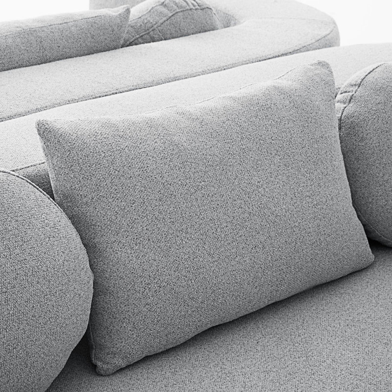 Canapé Boneless, canapé modulaire modulaire, canapé libre, Gris