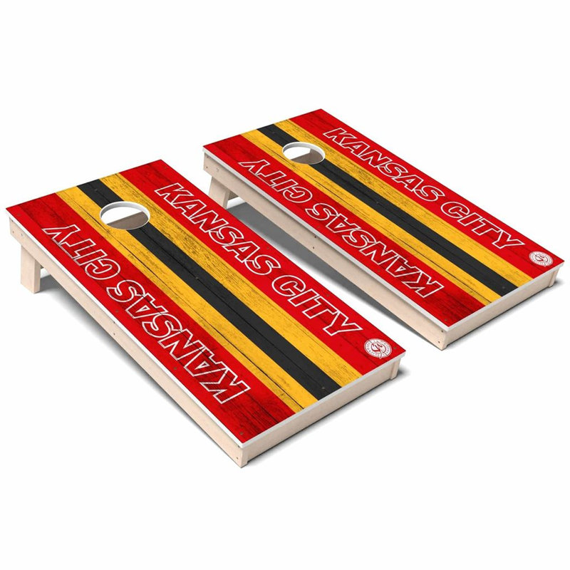 Ensemble de cornhole de football Kansas City, AUCUN accessoire