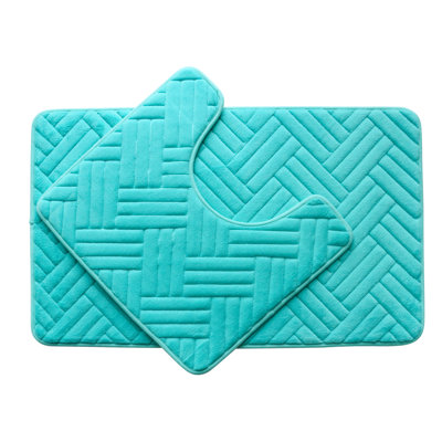 Ensemble de 2 tapis de bain en mousse viscoélastique