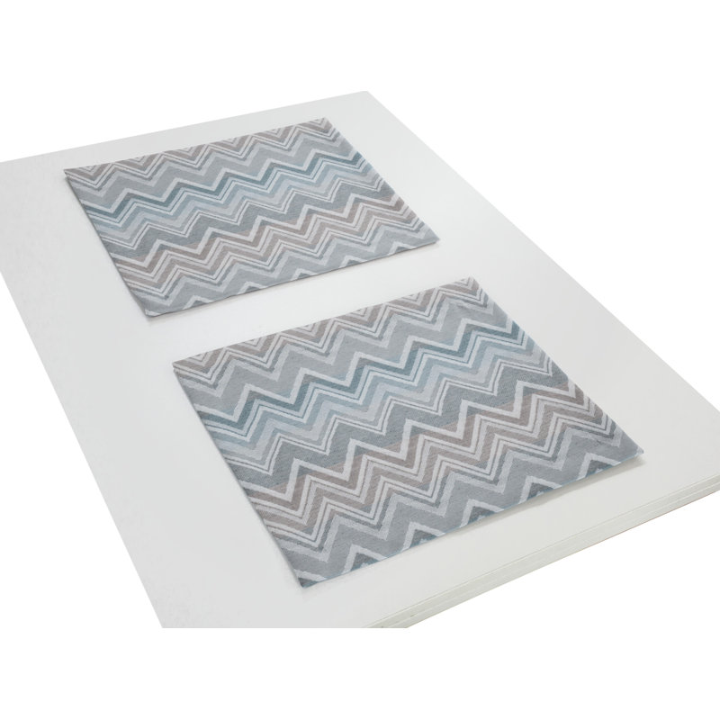 Kurtus Dining Linen Set, Light blue/Grey