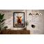 Highland Cattle In Bloom Boho - Print-136693887-136693882