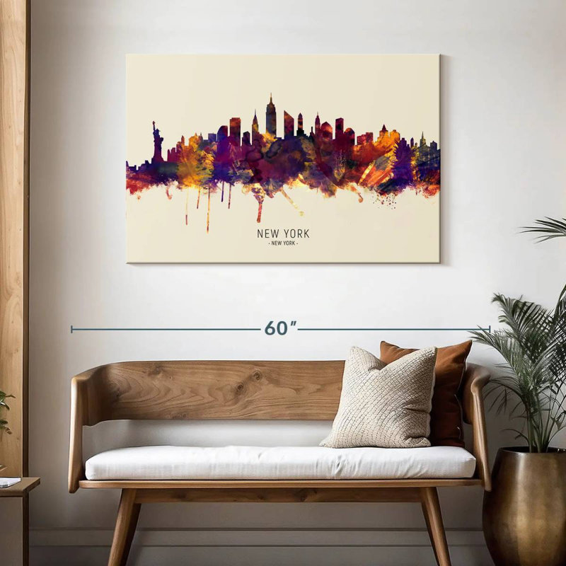 Sireci New York City Skyline IV, 30" H x 45" W
