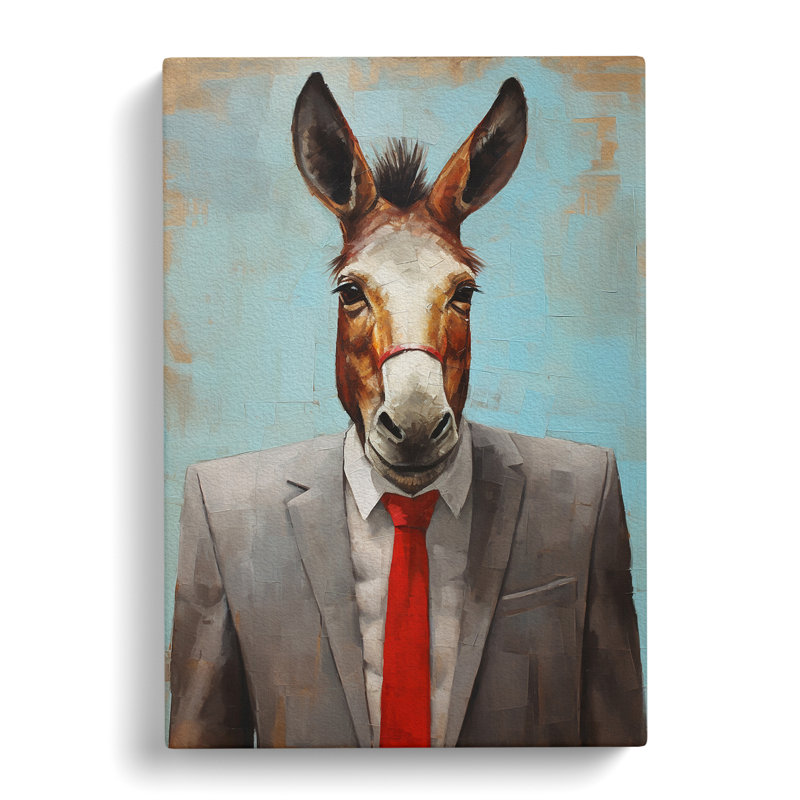 Donkey Modern - Wrapped Canvas, 76cm H x 50cm W x 3cm D