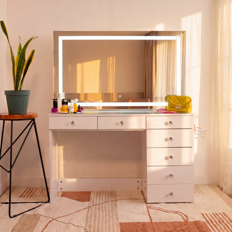 Table de coiffeuse Boahaus Aria, Blanc