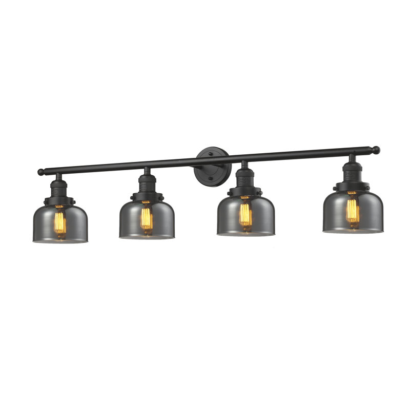 Reyhani 4 - Light Dimmable Vanity Light, Oil Rubbed Bronze, Clear