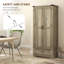 Armoire de rangement de 69 po de hauteur avec tablettes réglables, gris