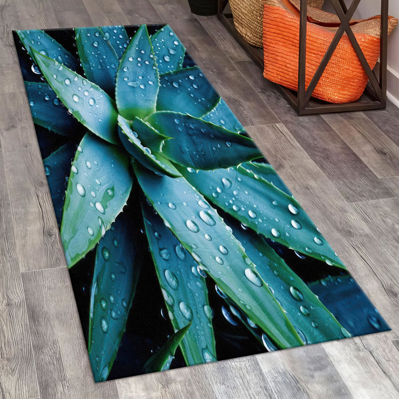 Non-Woven Soft Printed Rug with Abstract Geometric Design in Warm Earth Tones for an Inviting Home Decor Aesthetic
