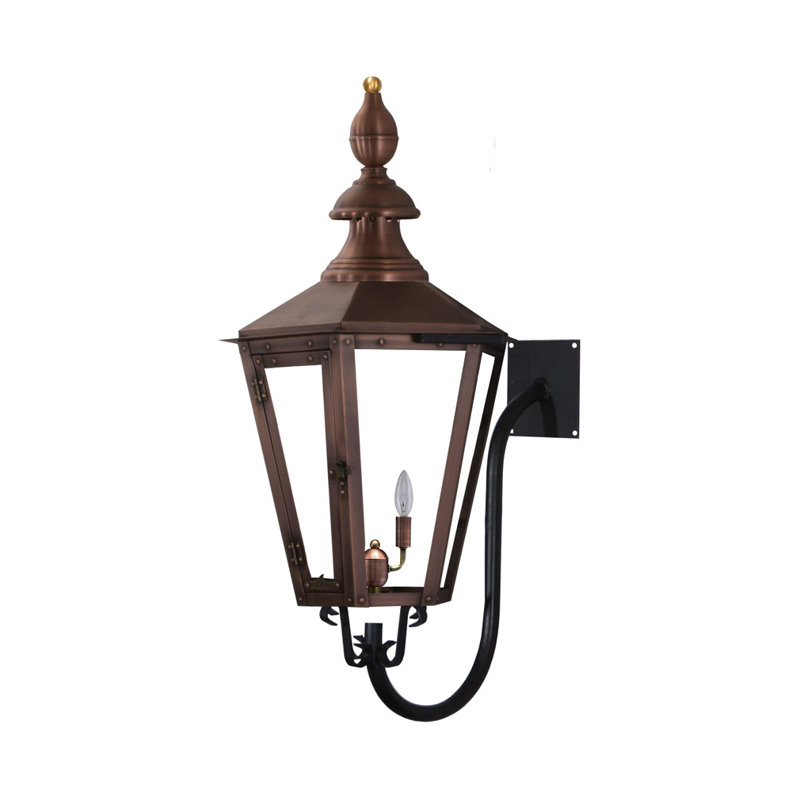 Eagar Plug-in Outdoor Lantern, 27" H x 20" W x 20" D