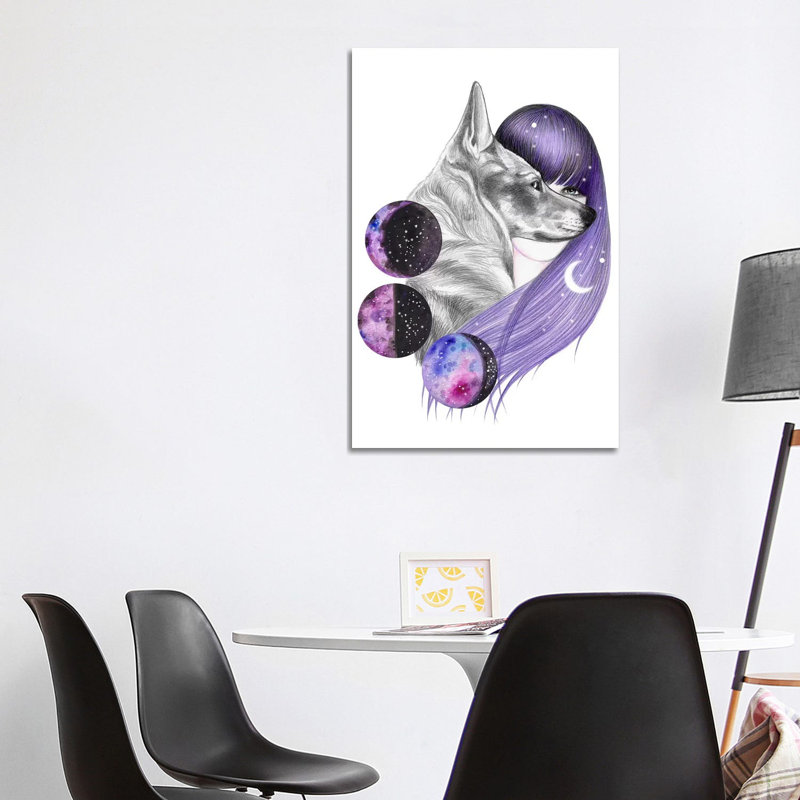 Moon Magic by Andrea Hrnjak - Wrapped Canvas Print, 101.6 cm H x 66.04 cm W x 1.91 cm D