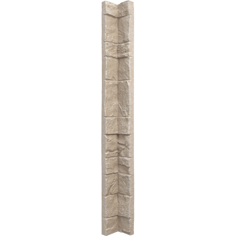 Panneau mural universel en faux coin en pierre 3 po x 48 po Universal, Coquille de mer