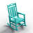 Outdoor Patio HDPE Rocking Adirondack Chair-930783622