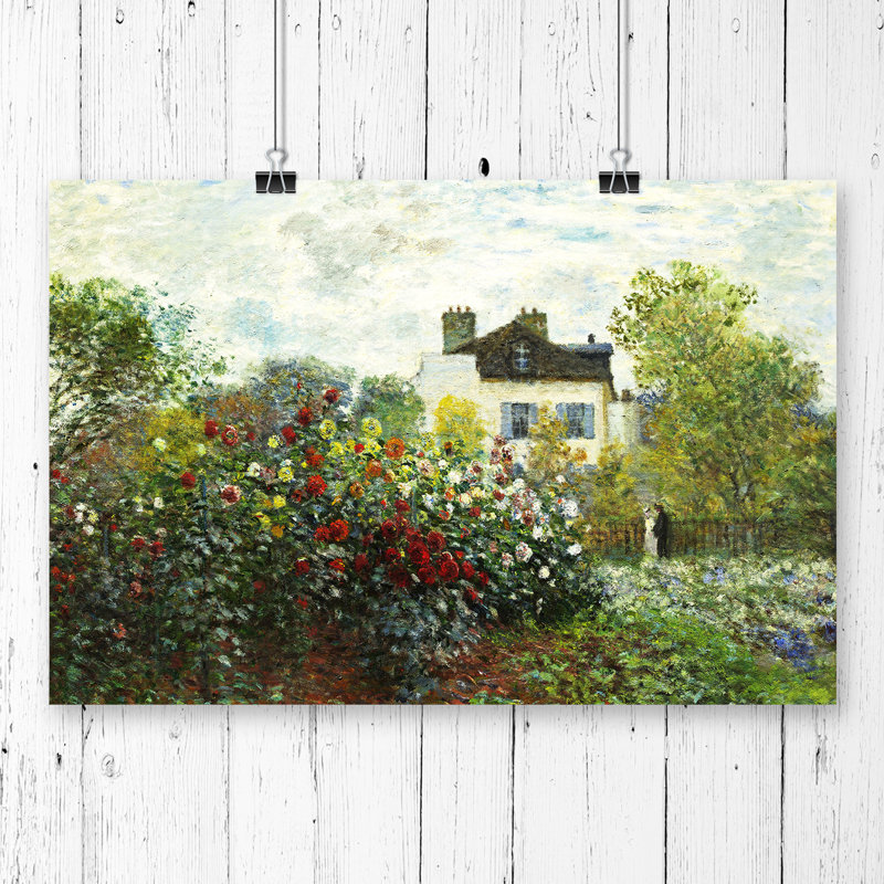 Claude Monet Garden in Argenteuil - Frameless Print, 42 x 59.4cm