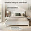Full Modern Solid Wood Platform Bed with Sturdy Wooden Slats, No Box Spring Needed - White-379724054-379724073