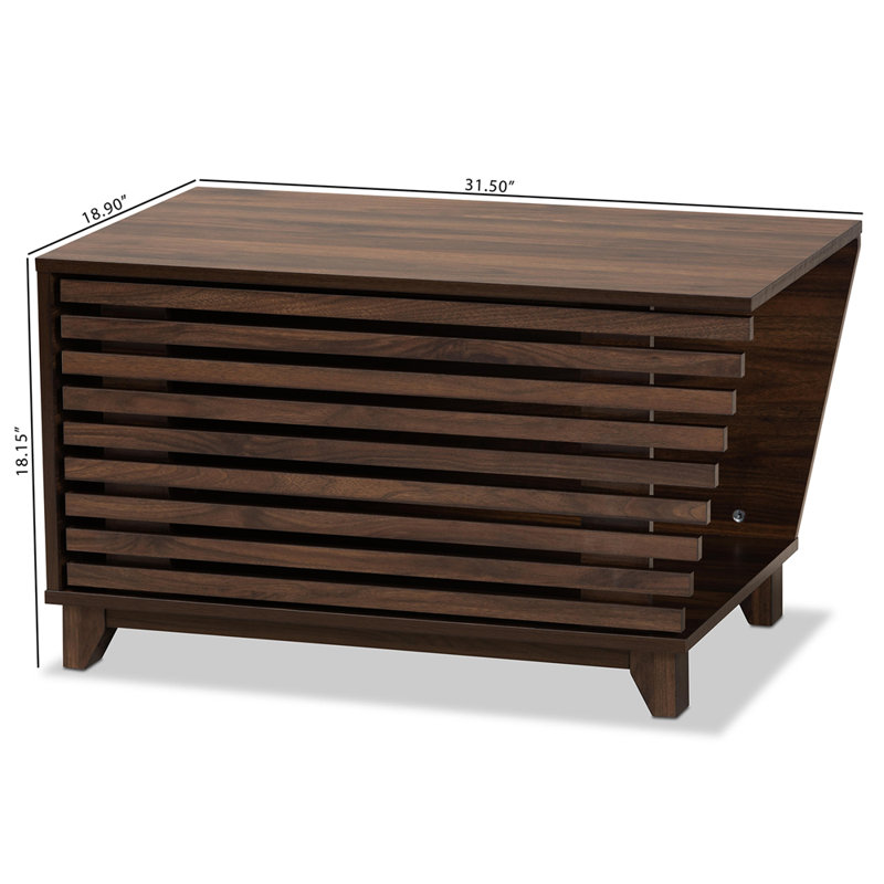 Enceinte de litière Brenton, Noyer