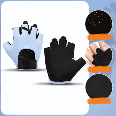 Felt Mitten Half Finger Non-slip Gloves Outdoor Sports Fitness Wear Resistants Cocoons Yoga Cycling Breathable Half Finger Gloves