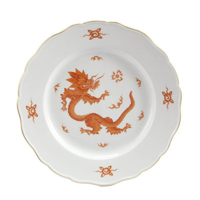 Assiette plate 11 po Ming Dragon