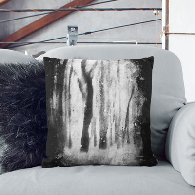 Forest Blur Cushion with Filling