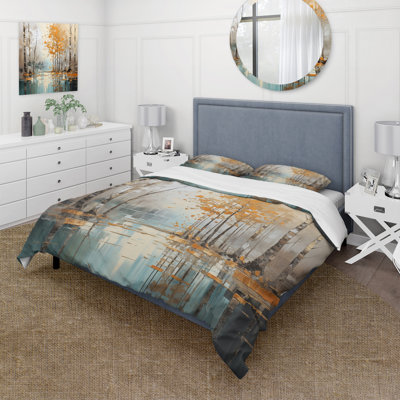 Ensemble de housse de couette Birch Woods Golden Reflections I Bedding