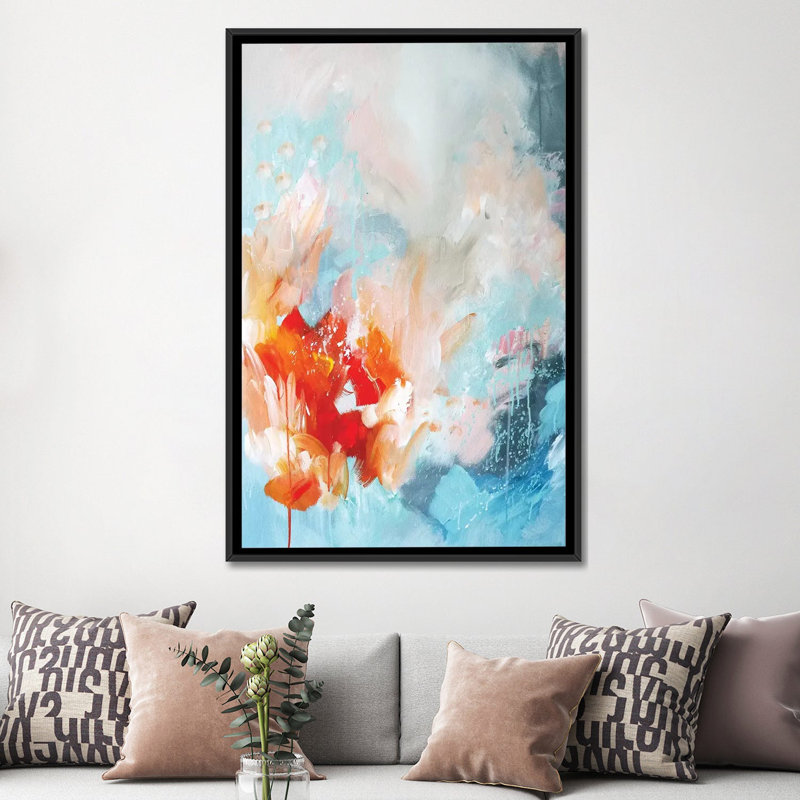 « souvenirs », impression sur toile, H 26 po x l 18 po x P 1,5 po, Toile avec cadre noir, Pas de tapis