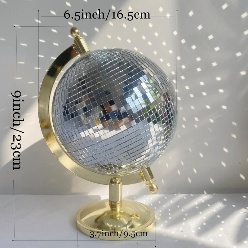 Boule disco dorée