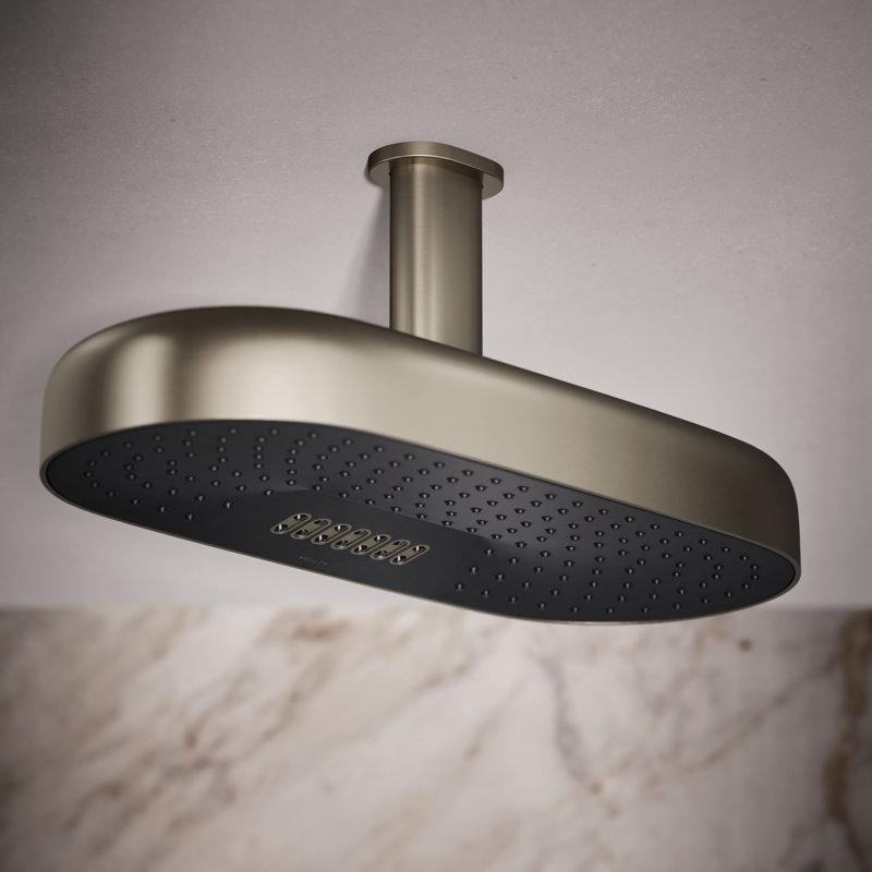 Statement™ 18" 2.5 GPM Oblong Rainhead, Vibrant  Brushed Nickel