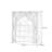 Beige Solid Wood Freestanding Fireplace