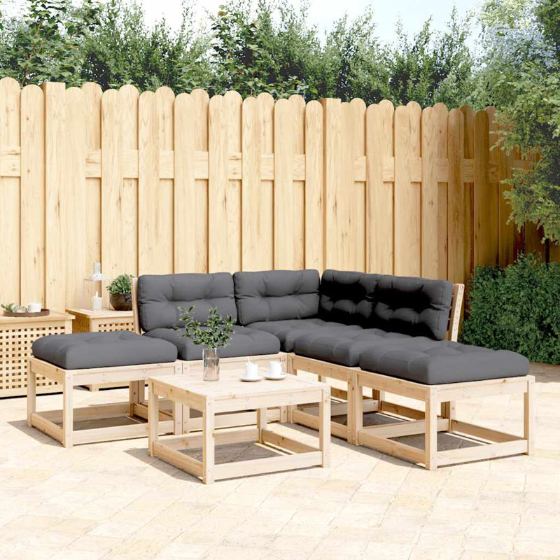 200cm Wide Patio Sofa, Brown, Gray