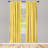 Red Barrel Studio® Yellow and White 4-Panel Curtains, Shabby Blossom, Marigold White-103037165