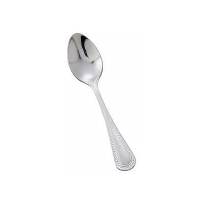 Dots Stainless-Steel Demitasse Spoon, Heavyweight, 5.25" (12 Pack)