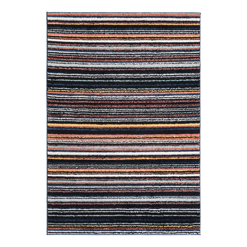 Prentice Striped Indoor Rug, Rectangle 5'3" x 8'