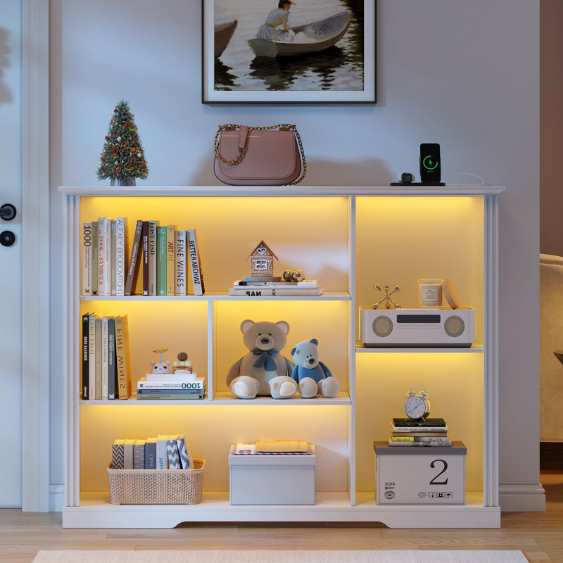 101.6cm H x 120cm W Bookcase, White