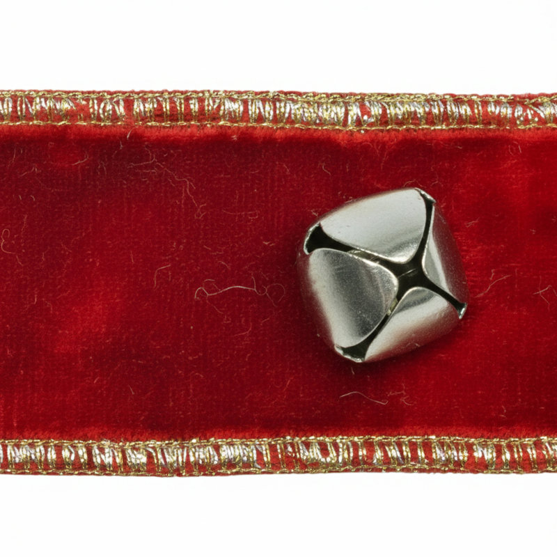 Ruban de Noël Jingle Bells, Rouge