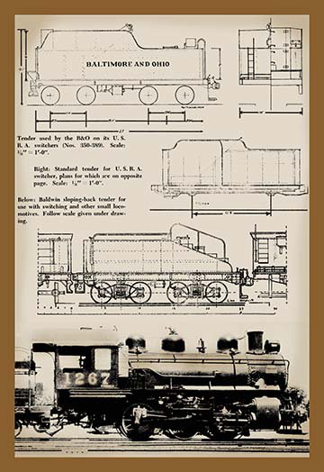 « train schématique », impression, L 28 po x H 42 po x P 1,5 po