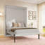 Grand lit escamotable rotatif avec supports de rangement cachés, lit mural multifonctionnel peu encombrant pour le bureau à domicile et les petites pièces, blanc-877646685