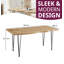 Mileta Metal Base Dining Table-926928432