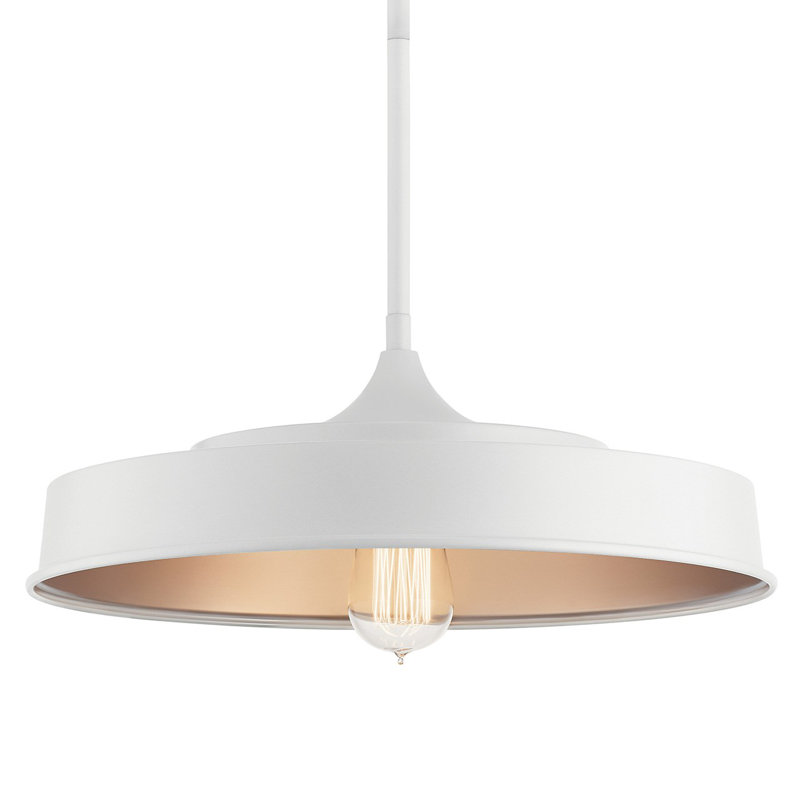 Cathelyne Glass Semi Flush Mount, White