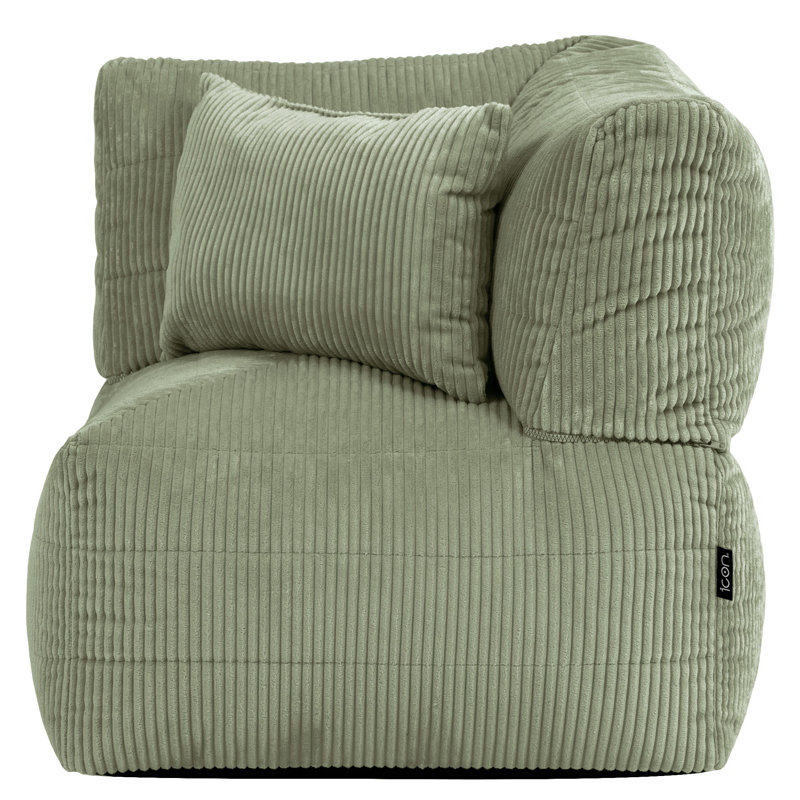 Corduroy Bean Bag Chair, Sage Green
